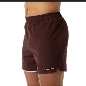 Alphalete Athletic Shorts for Men - Deep Burgundy